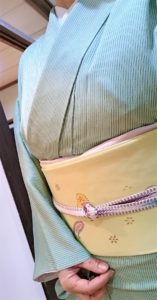 小紋　縞お召　染替え