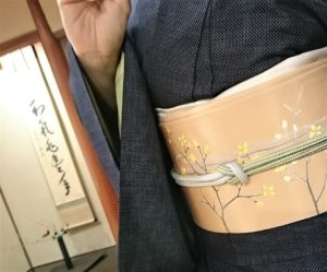 紬大島　名古屋帯　こぶし　