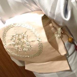 名古屋帯　夏　今立和紙　刺繍帯　夢訪庵