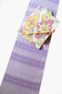 士乎路紬　垣根　八寸名古屋帯　捨松