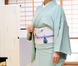 染替御召 名古屋帯　ハロウィン