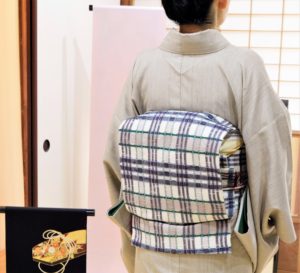 名古屋帯　吉野間道　隼人紬　四万十川の桜染め