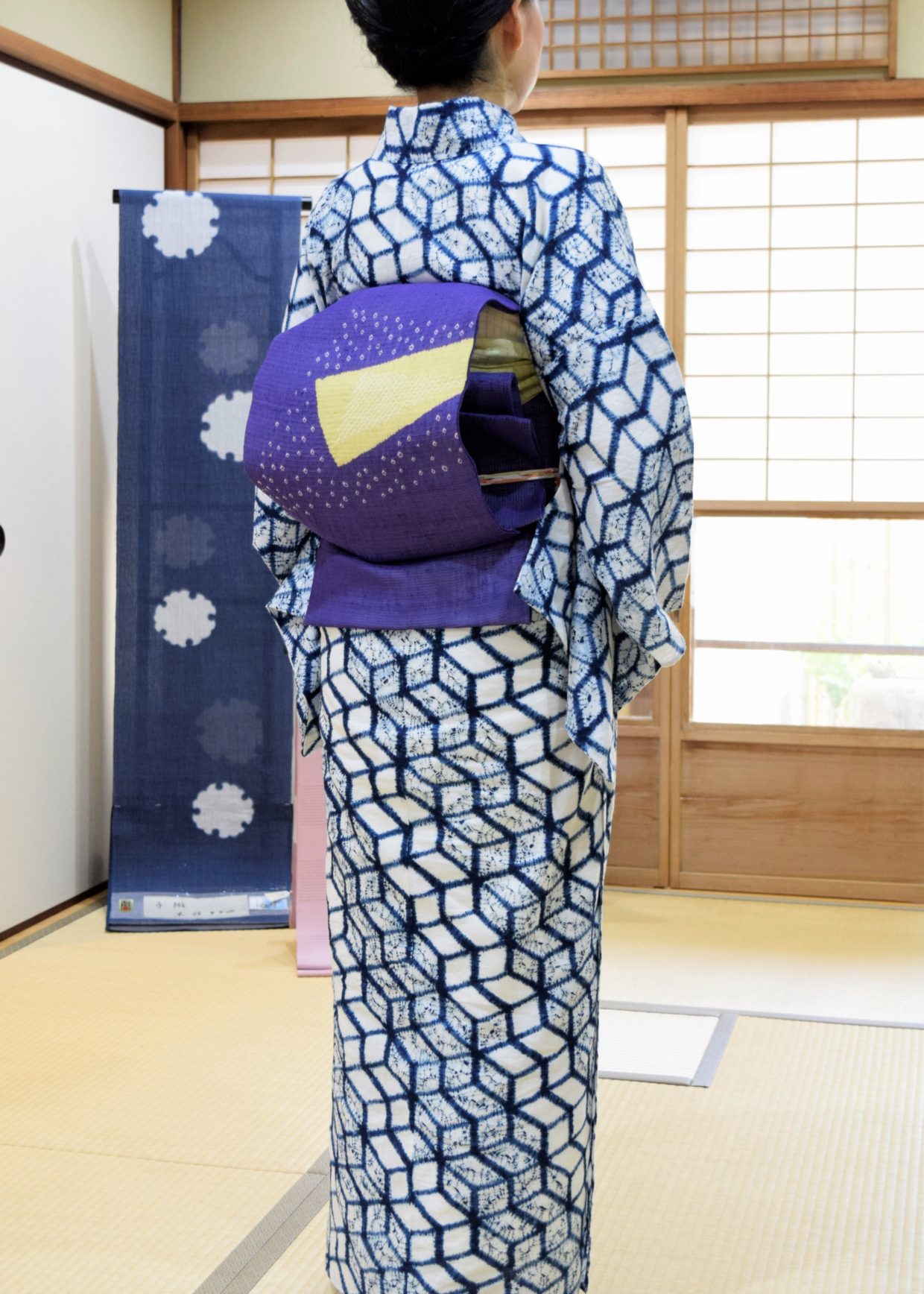 有松絞り浴衣 と 絞り帯」 京都 今小路 あま宮 ブログ
