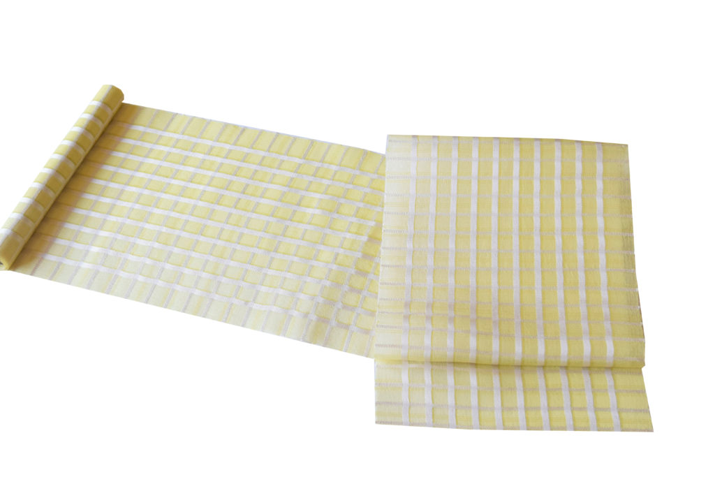 夏帯 織の名古屋帯 手織 吉野間道 吉野織 斉藤佳代子作 今小路 あま宮