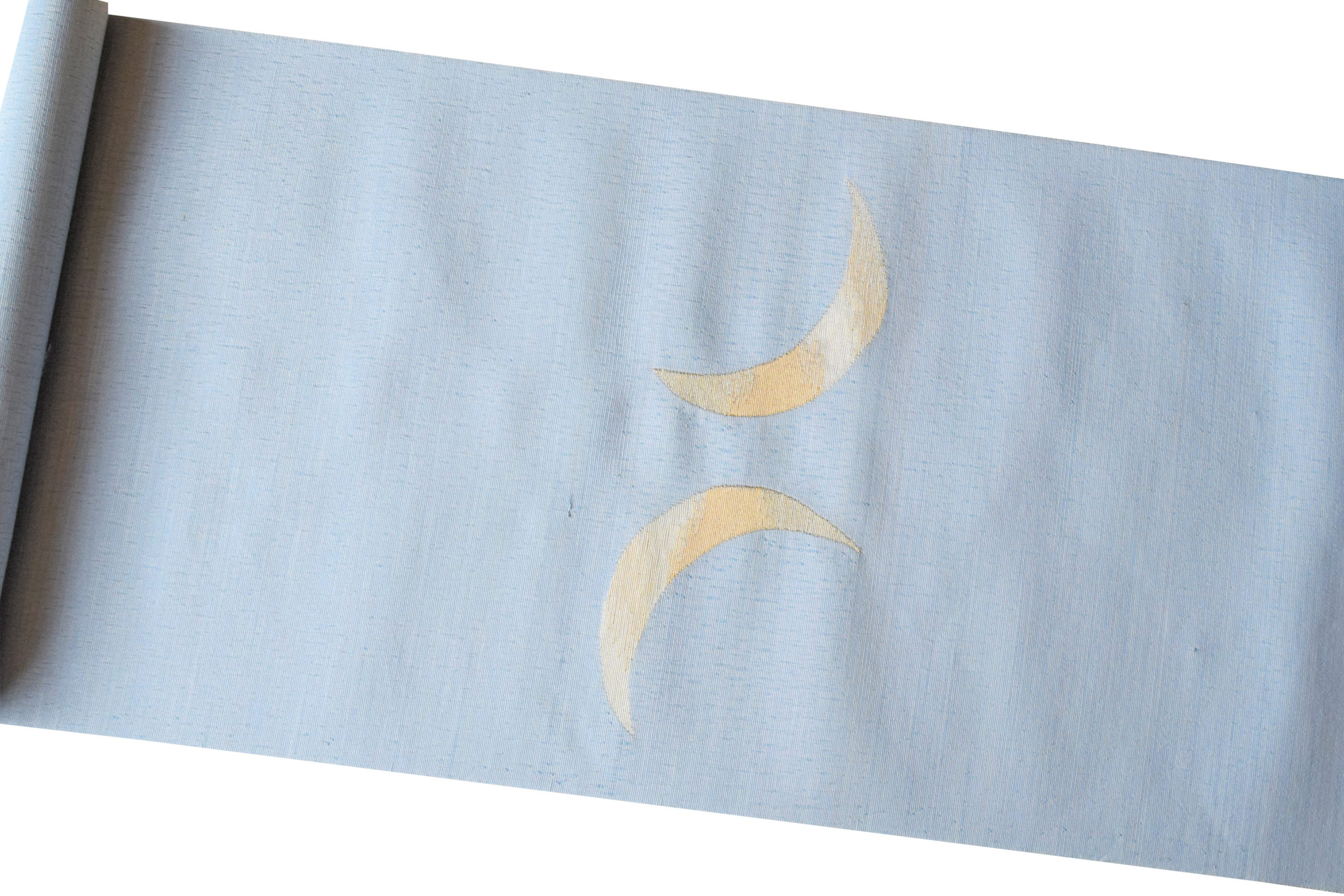 名古屋帯 織の九寸名古屋帯 手織り すくい 草木染 夢訪庵 月に芒 今小路 あま宮