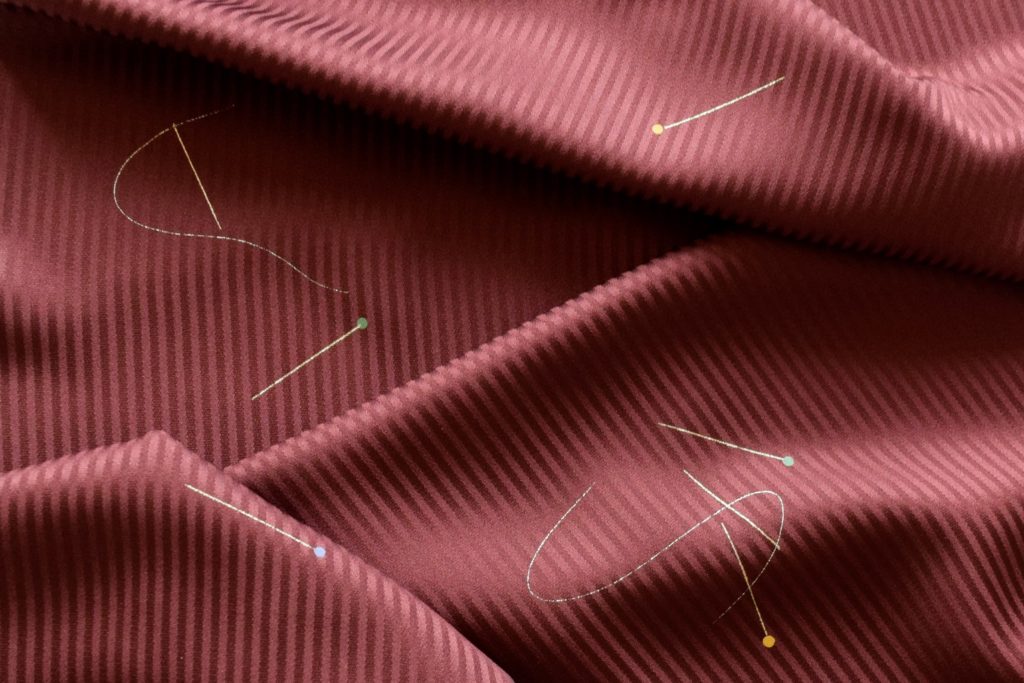 小紋　飛び柄小紋　金彩　友禅　針仕事　今小路 あま宮　今小路 あま宮 別誂え　