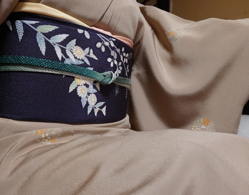 小紋　飛び柄小紋　松竹梅丸文　染帯　縮緬　出会い秋草　今小路 あま宮　霜月のキモノ　