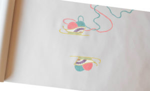 塩瀬　染の九寸名古屋帯　季節の染帯　靴下　今小路 あま宮　