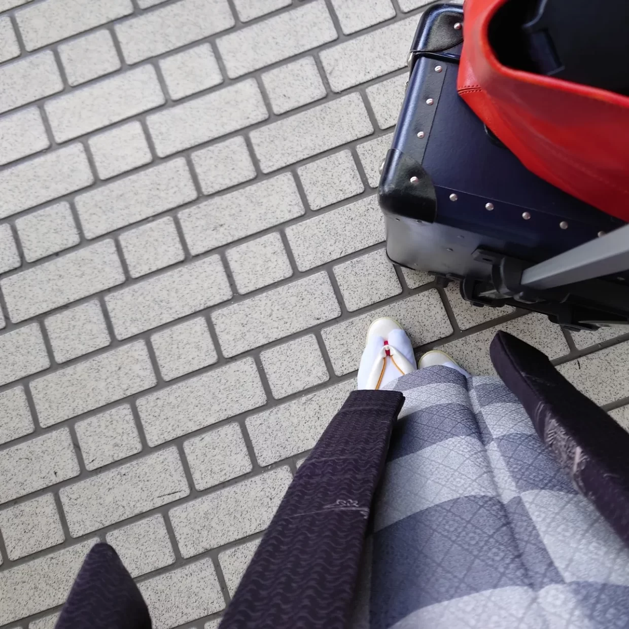 京都　京都からお江戸へ出張　出張キモノ　今小路 あま宮　霜月のキモノ