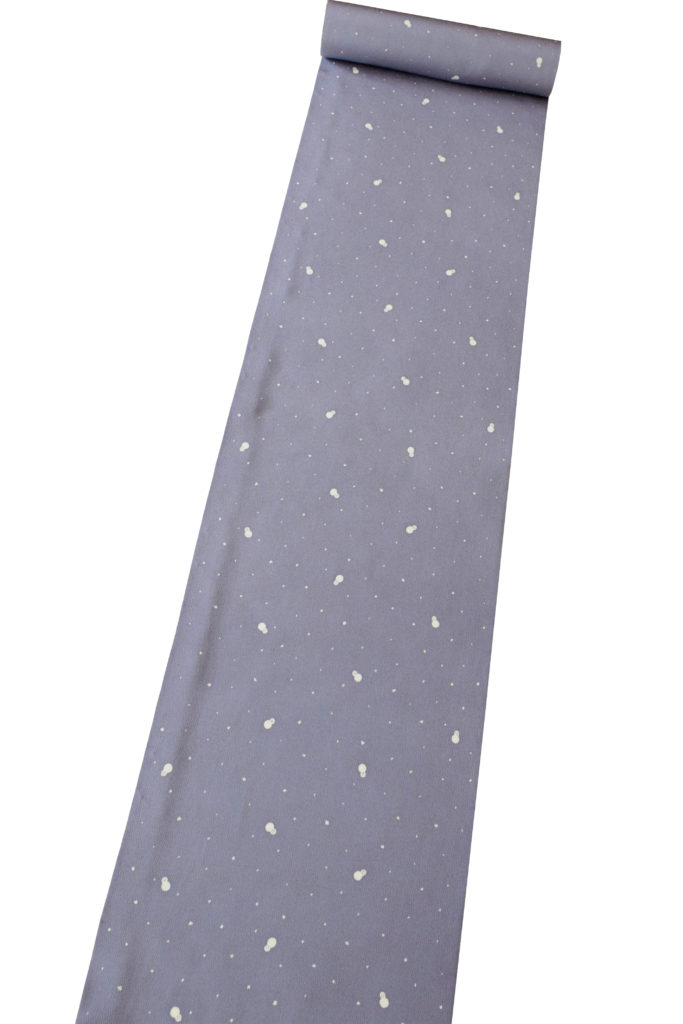 小紋　真糊　伊勢型小紋　雪だるま　浜ちりめん　今小路 あま宮