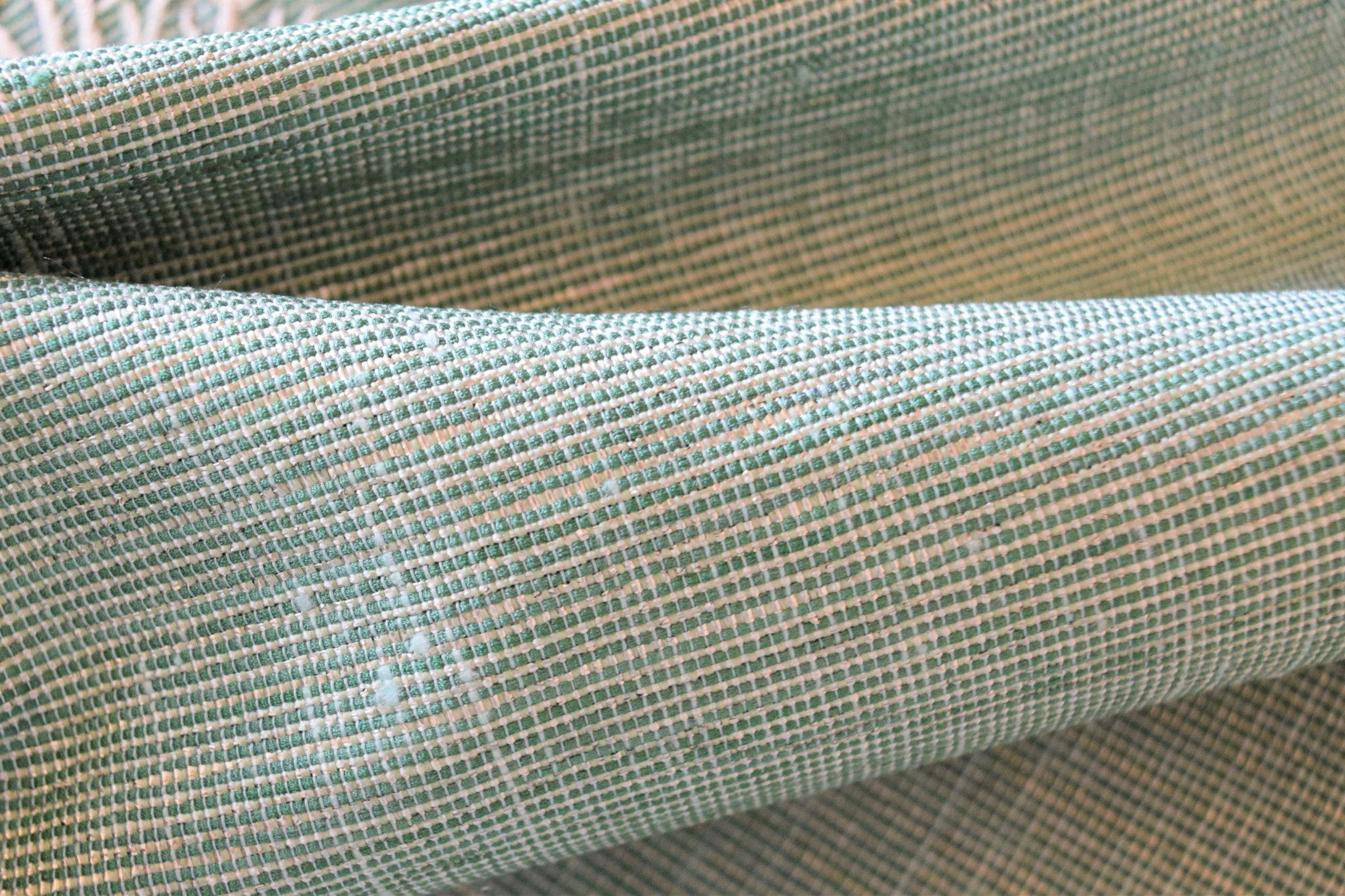 織の九寸名古屋帯 手織 草木染 刺繍 銀糸 曼荼羅地 木立 今小路 あま宮 今小路 あま宮 別誂え 夢訪庵