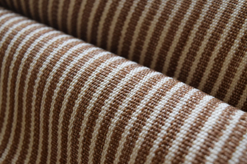 八寸名古屋帯 自然布 手織 草木染 フェルナンブーコ 縞 夢訪庵 芭蕉布 ヤコブの糸 今小路 あま宮