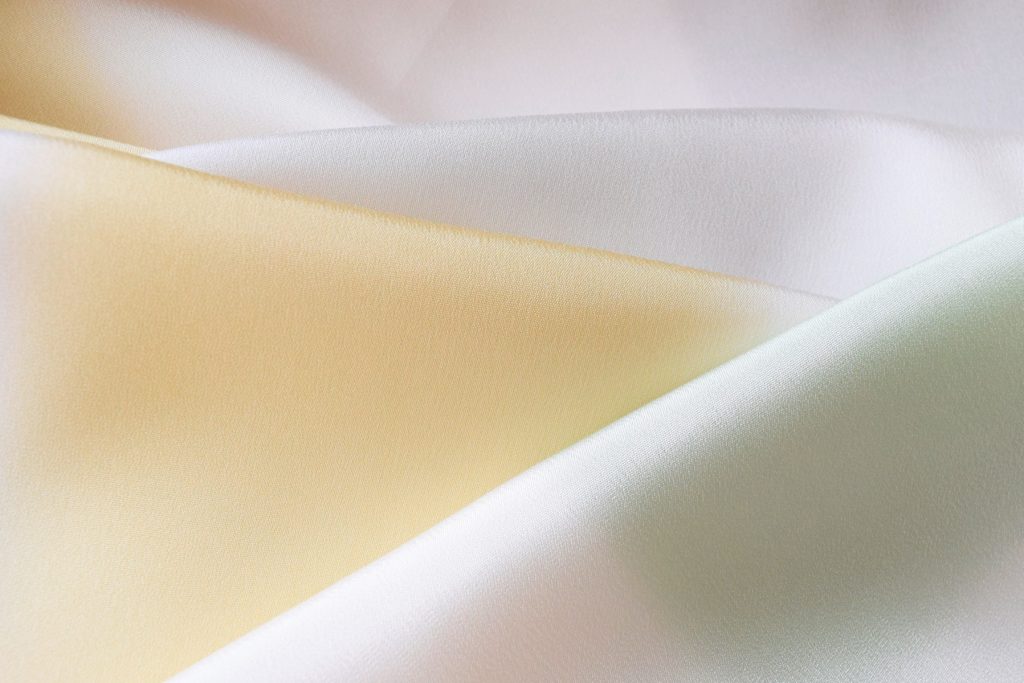 長襦袢　市松ぼかし　手暈し　今小路 あま宮　薄山葵色