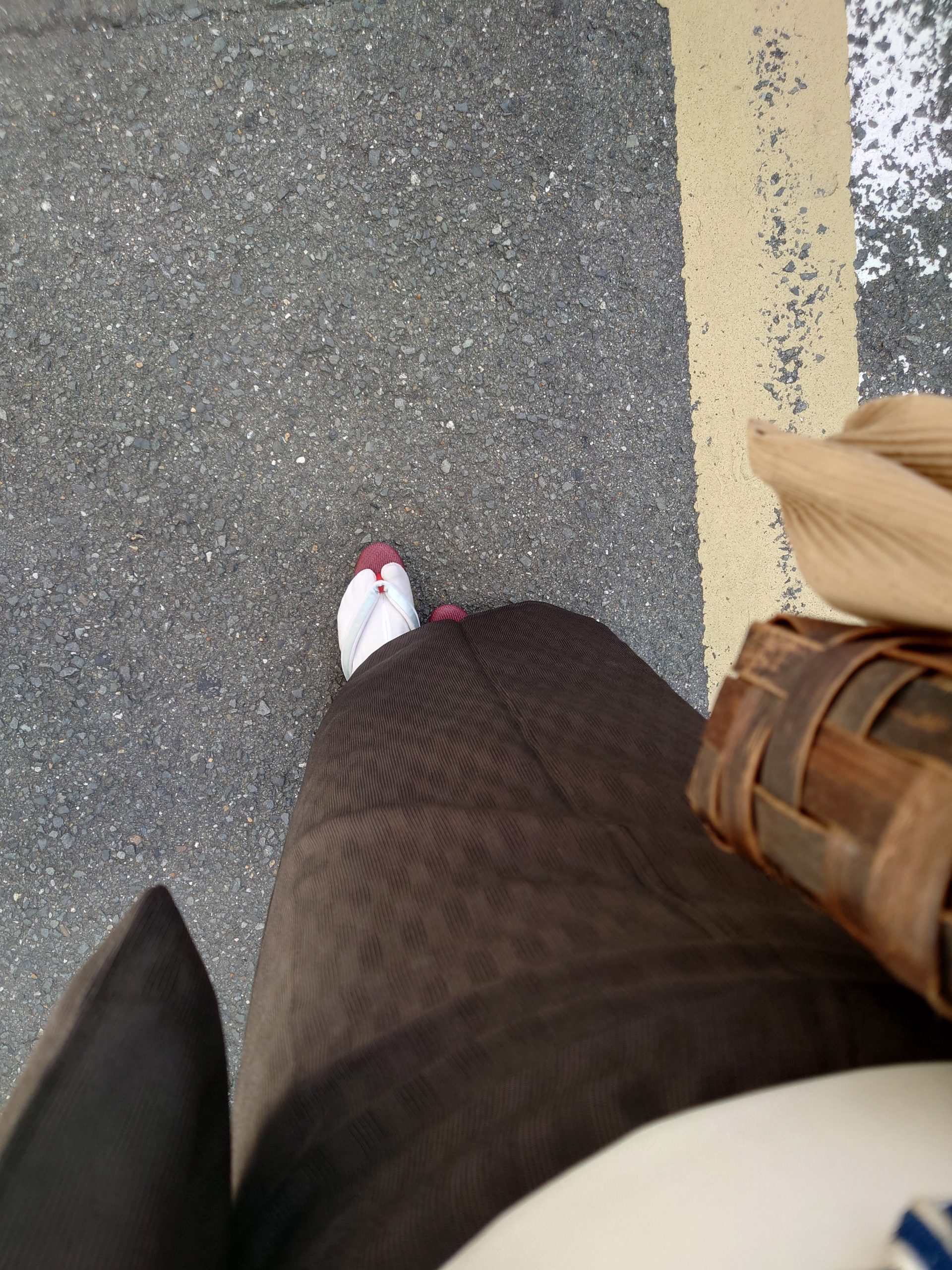 明石縮 縞 波よろけ 夏の九寸名古屋帯 すくい 月に雁 今小路 あま宮 長月のキモノ 室町パトロール 装履 祇園ない藤 麻の草履 夏の草履