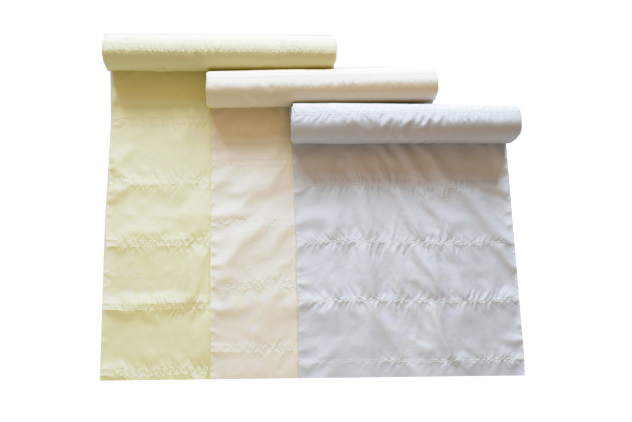 雨コート　しじら織　洛風林　今小路 あま宮　2024年秋　白銀　shiro_gane　生成り　kinari　女郎花　ominaeshi　