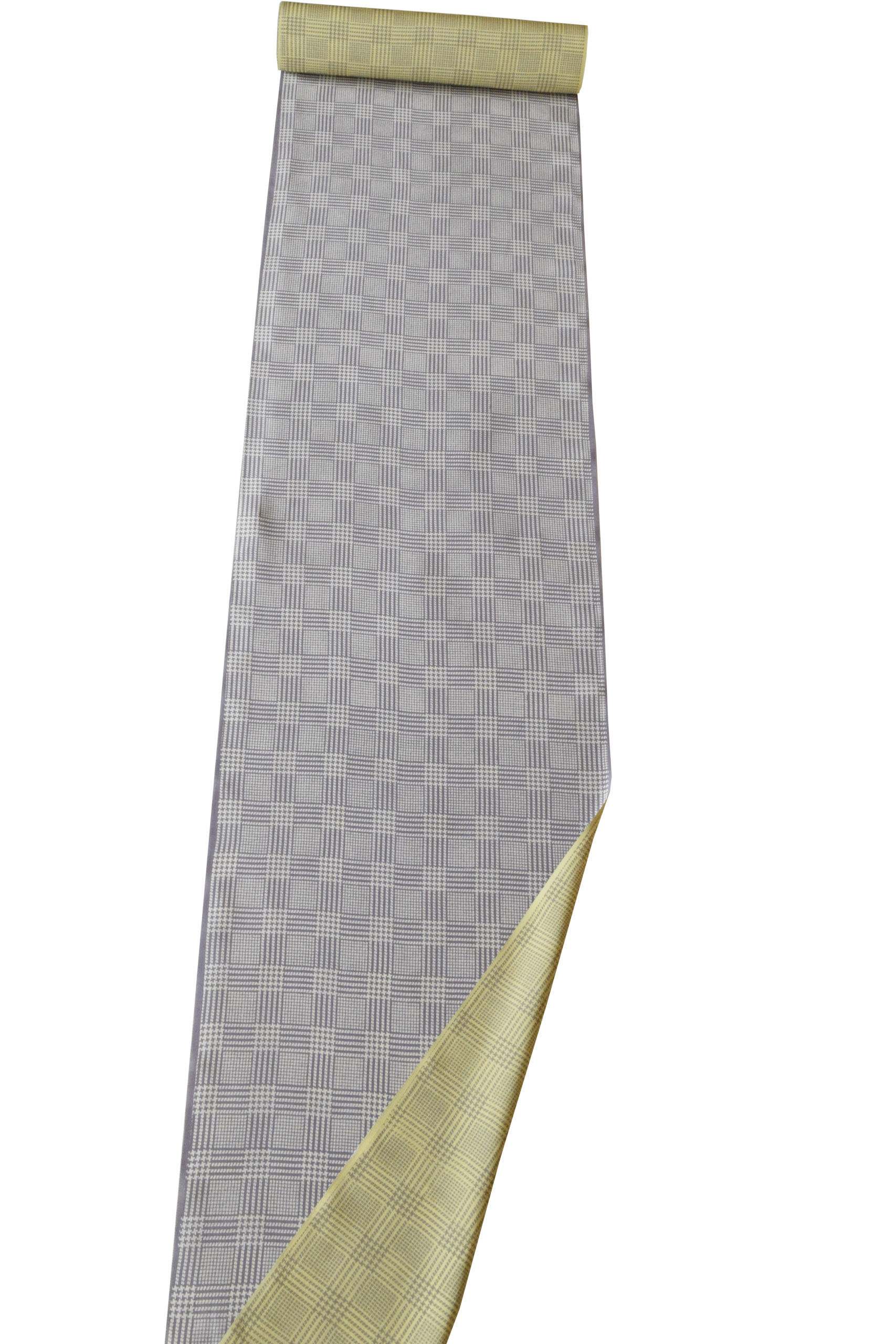 単衣 小紋 両面染 真糊 伊勢型小紋 グレンチェック 今小路 あま宮