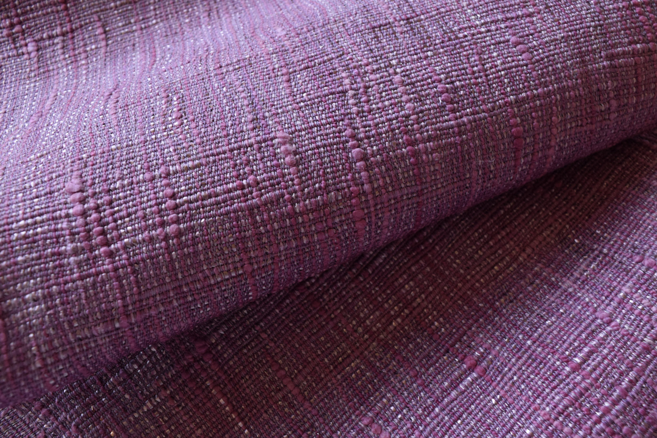 八寸名古屋帯　手織　キビソ　熊本益城産キビソ　草木染め　手織　フェルナンブーコ　色箔　夢訪庵　今小路 あま宮