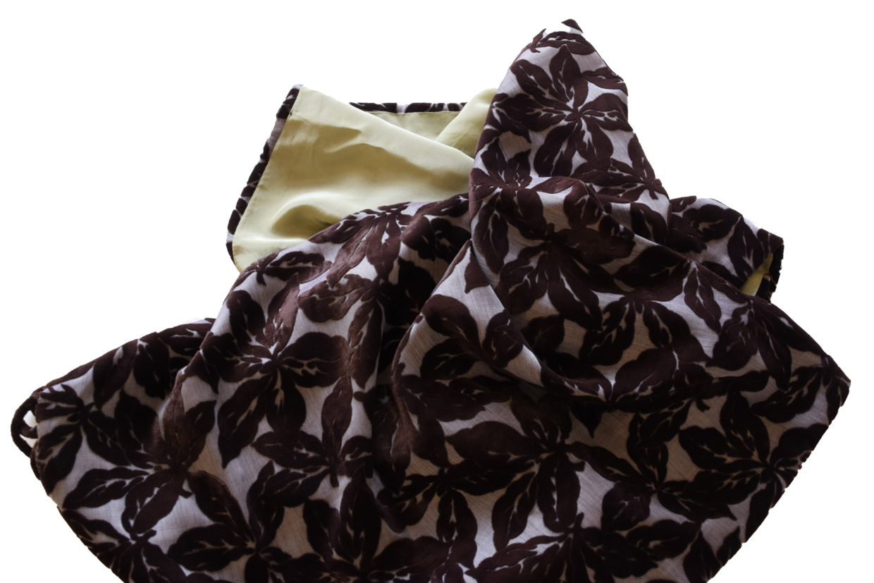 ショール　ビロード　丸染め　今小路 あま宮　お手入れ