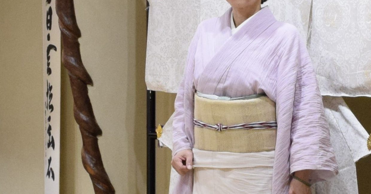 綿ちぢみ　綿麻　絵羽　夏帯　自然布　藤布　今小路 あま宮　雨の日予報の着物　水無月のキモノ