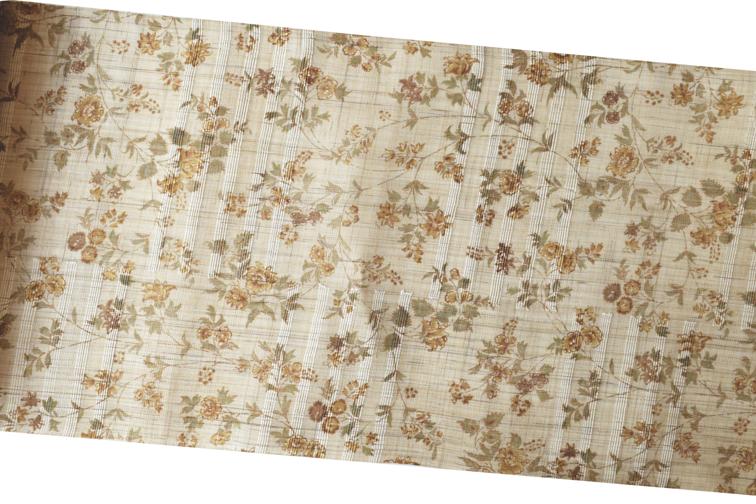 夏帯 麻九寸 古渡金更紗 多ち花 今小路 あま宮 摺り型友禅