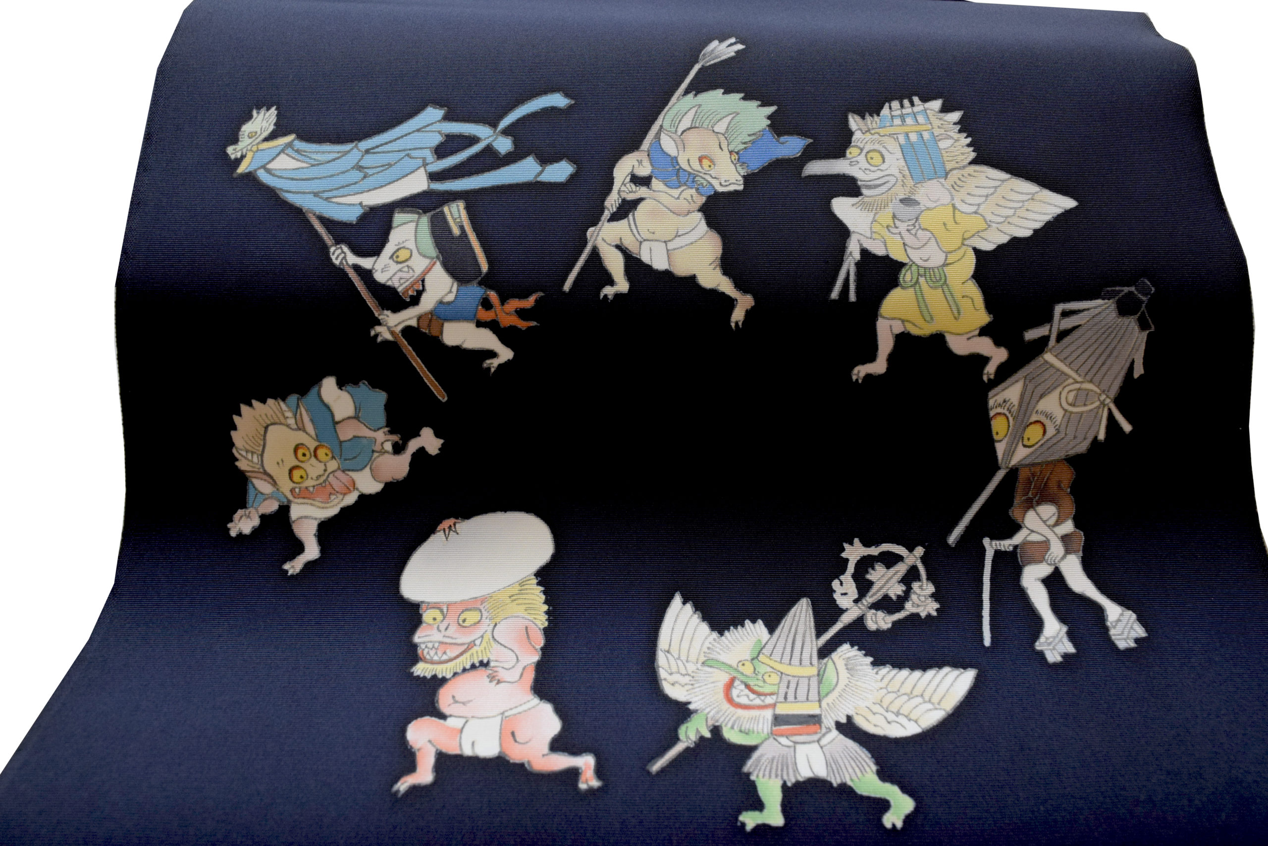 塩瀬の染帯 染の九寸名古屋帯 百鬼夜行 今小路 あま宮