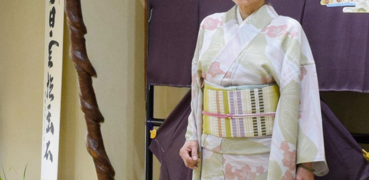 竪絽　小紋　一方付け　松竹梅　絽綴れ　本掻き爪綴れ　鎧格子　今小路 あま宮 別誂え　今小路 あま宮　水無月のキモノ