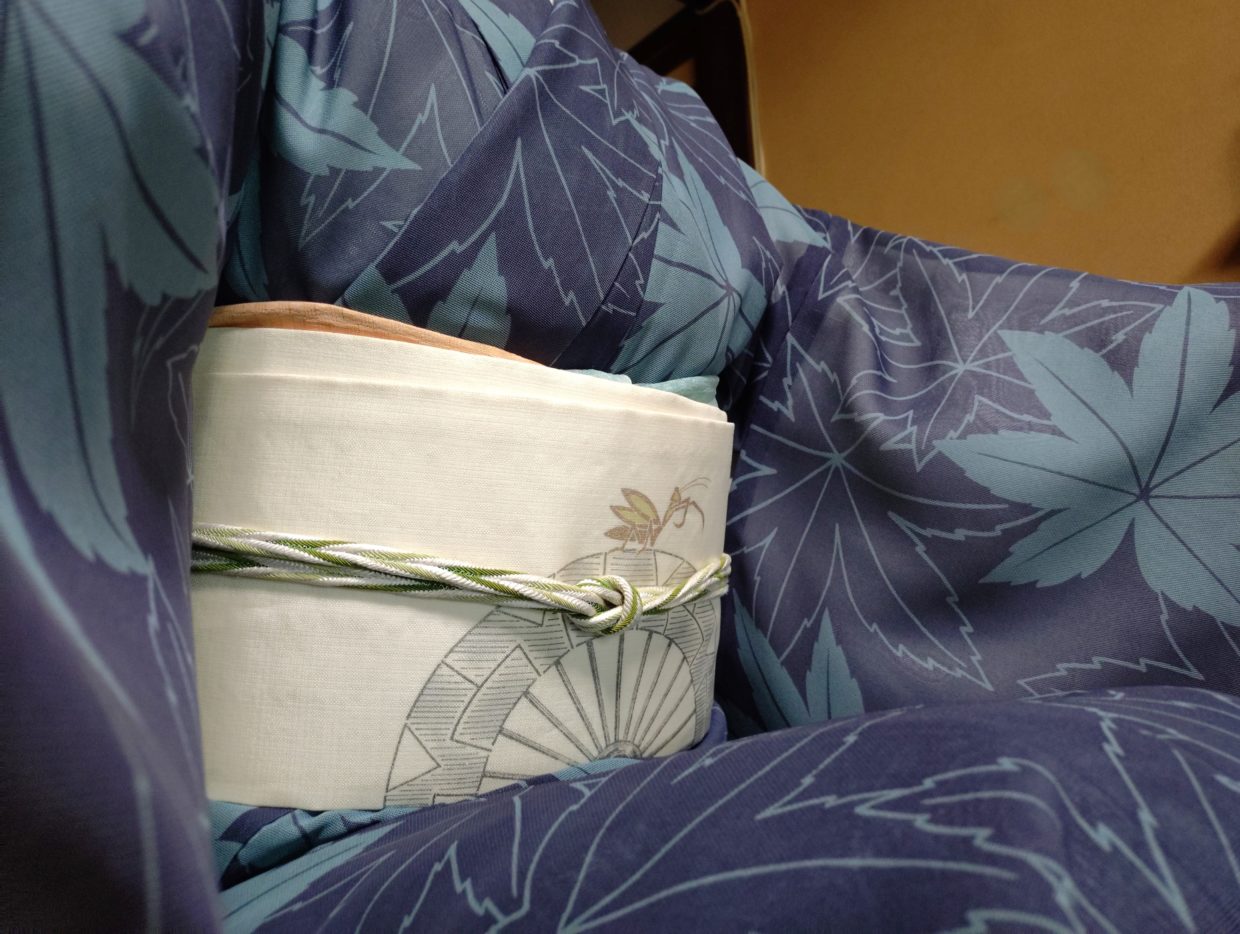 紗　小紋　真糊　伊勢型紙　楓　夏帯　祇園祭　蟷螂山　今小路 あま宮　今小路 あま宮 別誂え　文月のキモノ