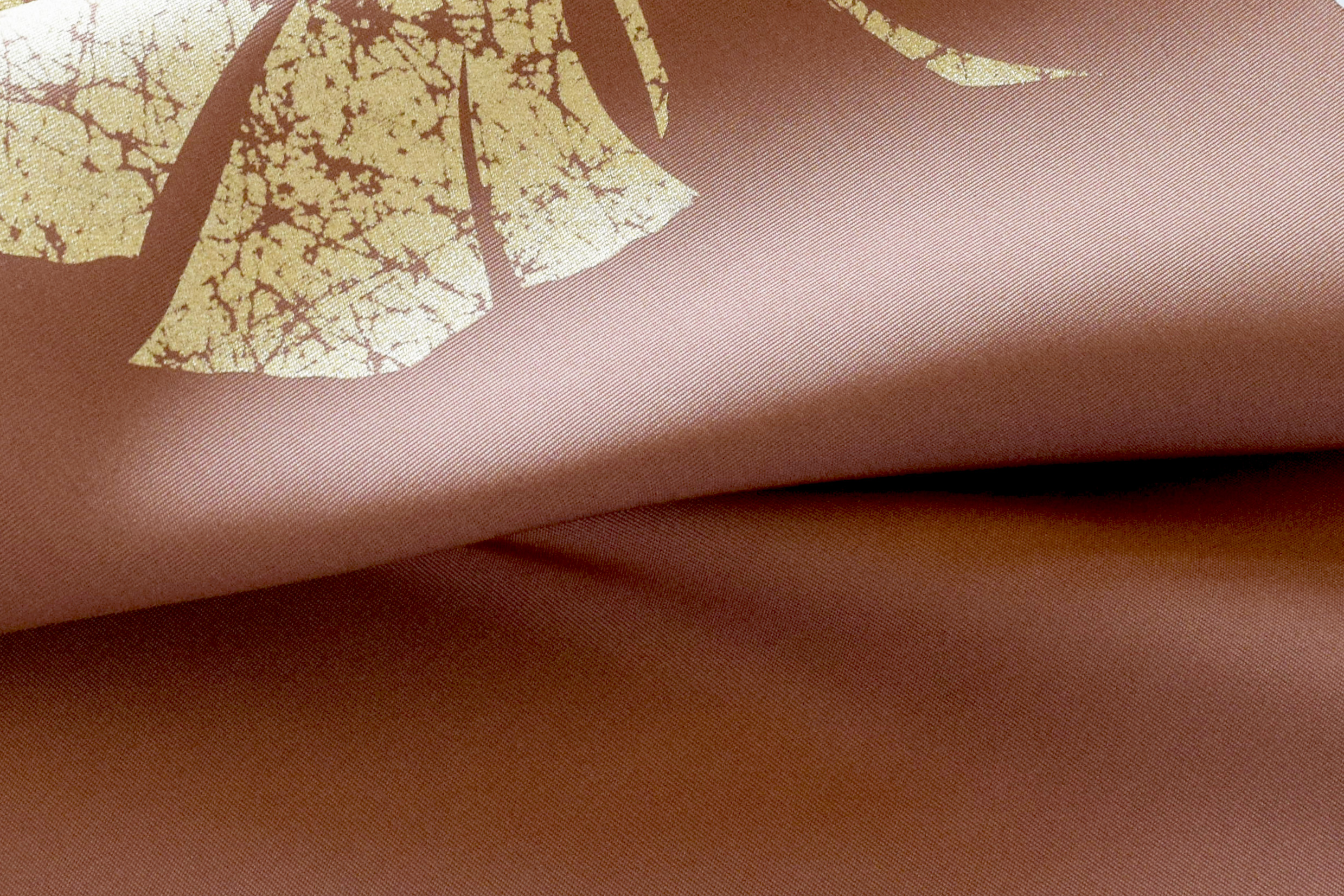 塩瀬の染帯 染の九寸名古屋帯 箔 変り銀杏蝶 今小路 あま宮