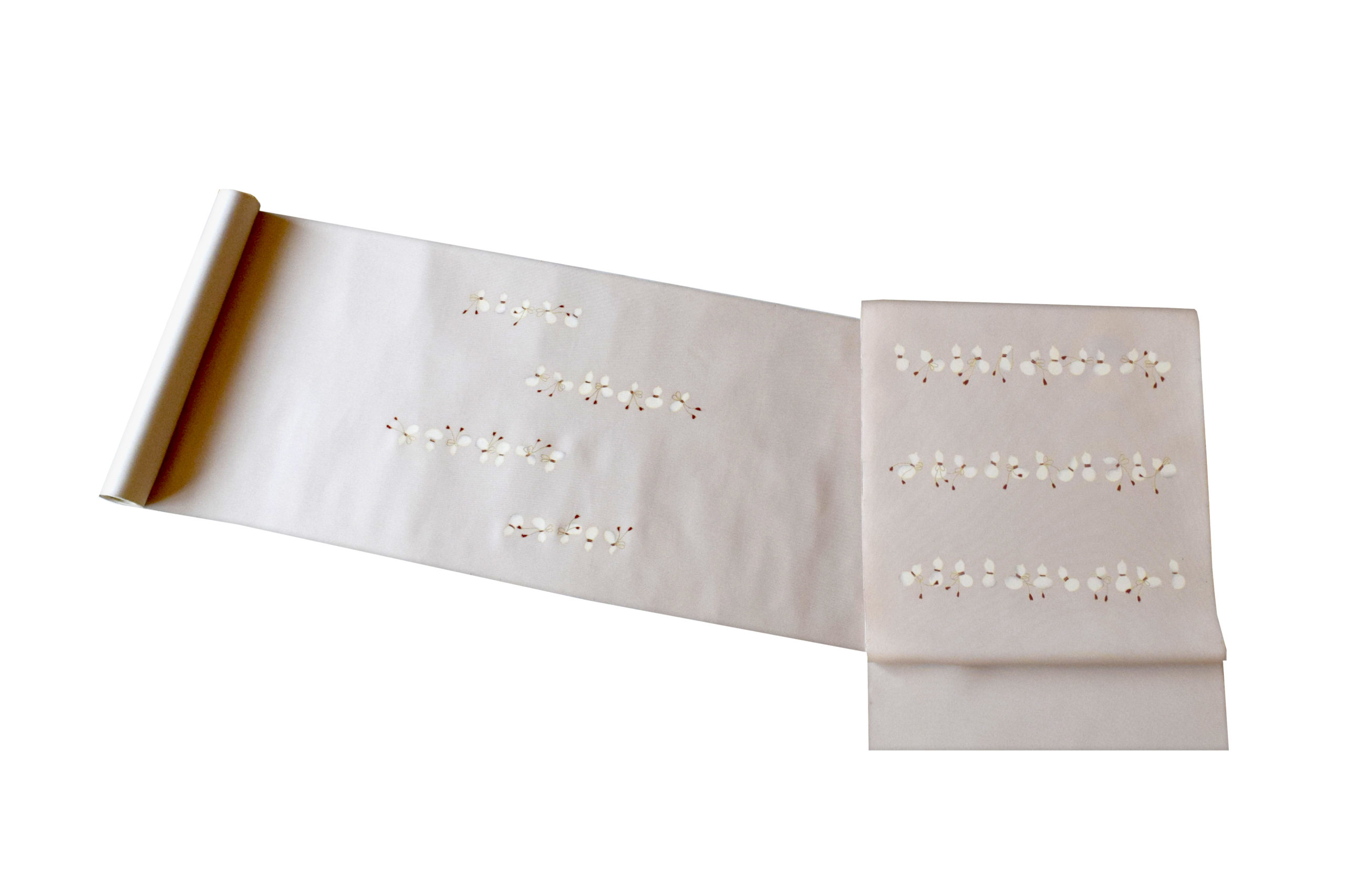 京都 呉服屋 今小路 あま宮 塩瀬の染帯 染の九寸名古屋帯 友禅 並び瓢箪