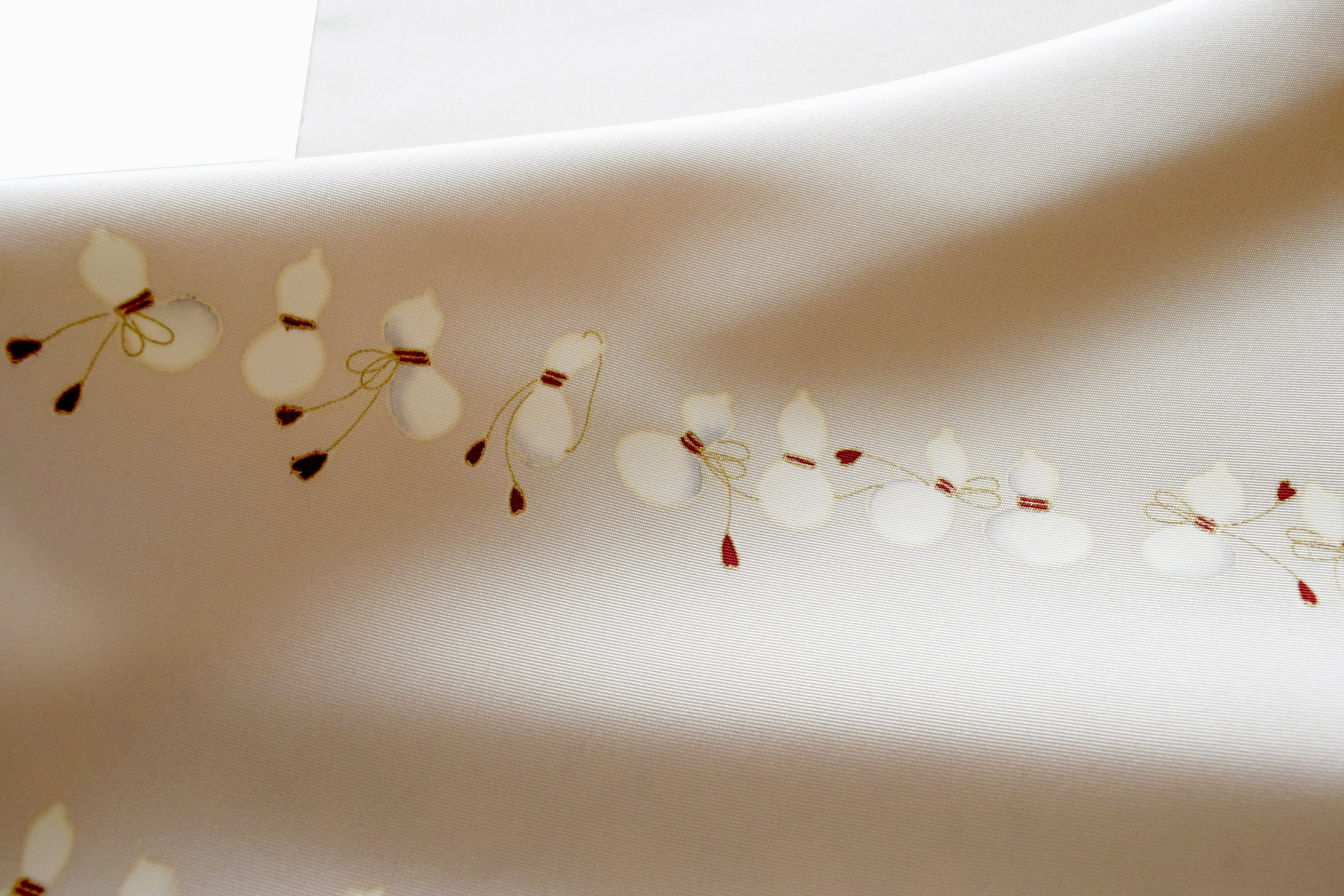 京都 呉服屋 今小路 あま宮 塩瀬の染帯 染の九寸名古屋帯 友禅 並び瓢箪