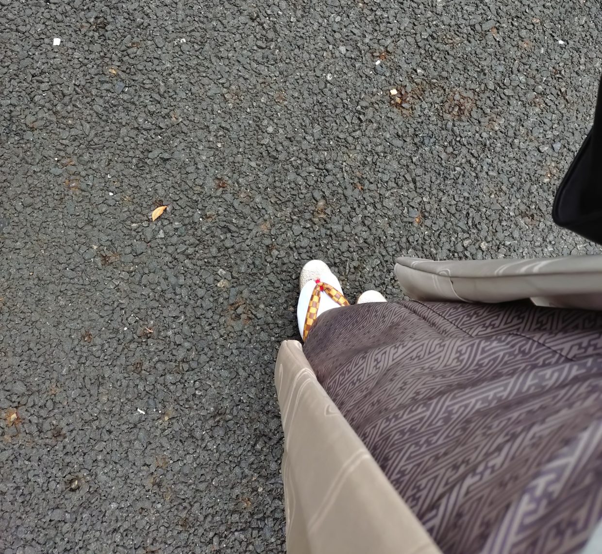 草履　祇園ない藤　銀箔漆　今小路 あま宮　単衣羽織　もやぼかし