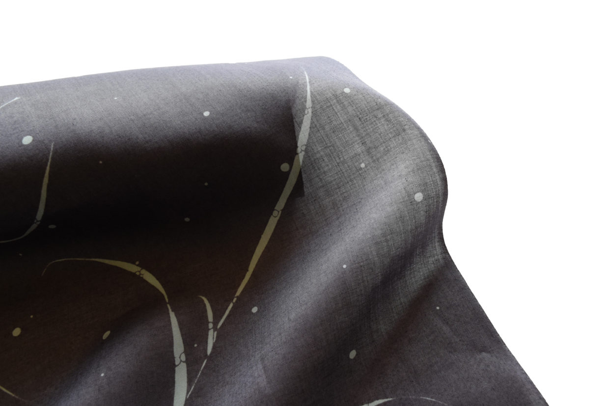 インド綿麻　浴衣　真糊　伊勢型小紋　2026　今小路 あま宮　芦に露