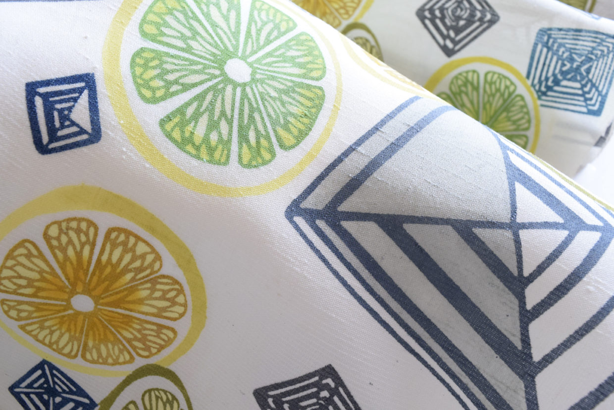 夏帯　染め　型絵染め　五十嵐紗樹　国画会　国展　今小路 あま宮　京都　