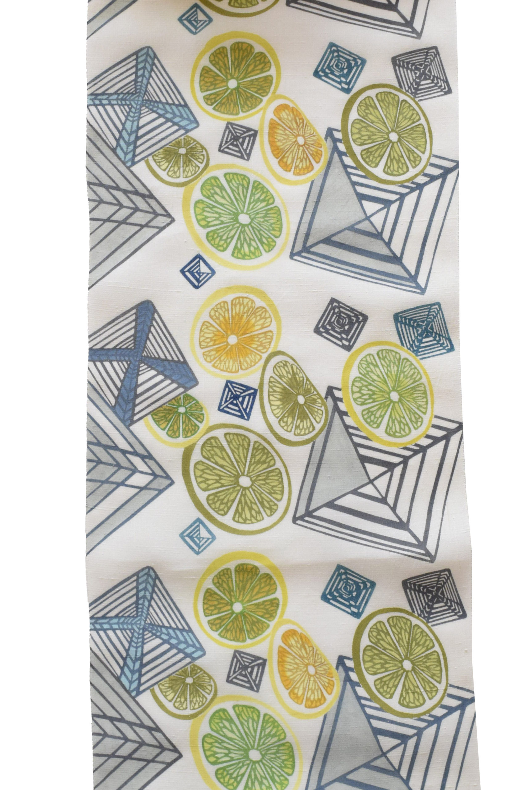 夏帯　染め　型絵染め　五十嵐紗樹　国画会　国展　今小路 あま宮　京都　