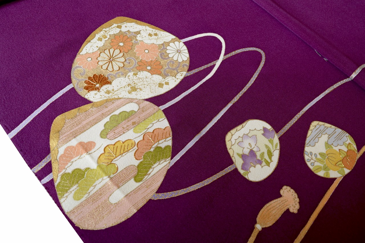 京都 今小路 あま宮 別誂え 附下 持込白生地 貝合わせ