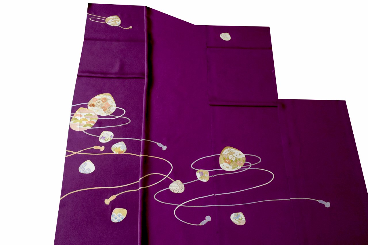 京都 今小路 あま宮 別誂え 附下 持込白生地 貝合わせ