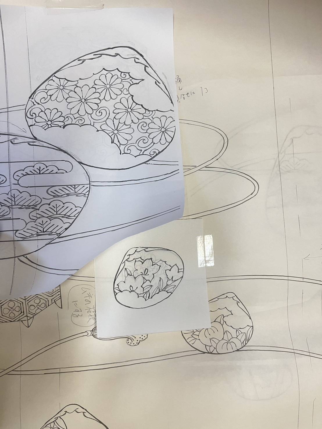 京都 今小路 あま宮 別誂え 附下 持込白生地 貝合わせ