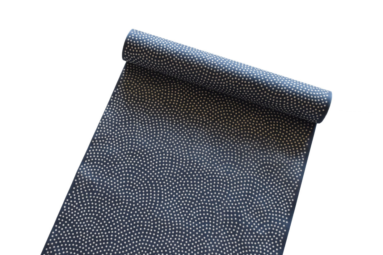 インド綿麻　浴衣　真糊　伊勢型小紋　2026　今小路 あま宮　太鮫