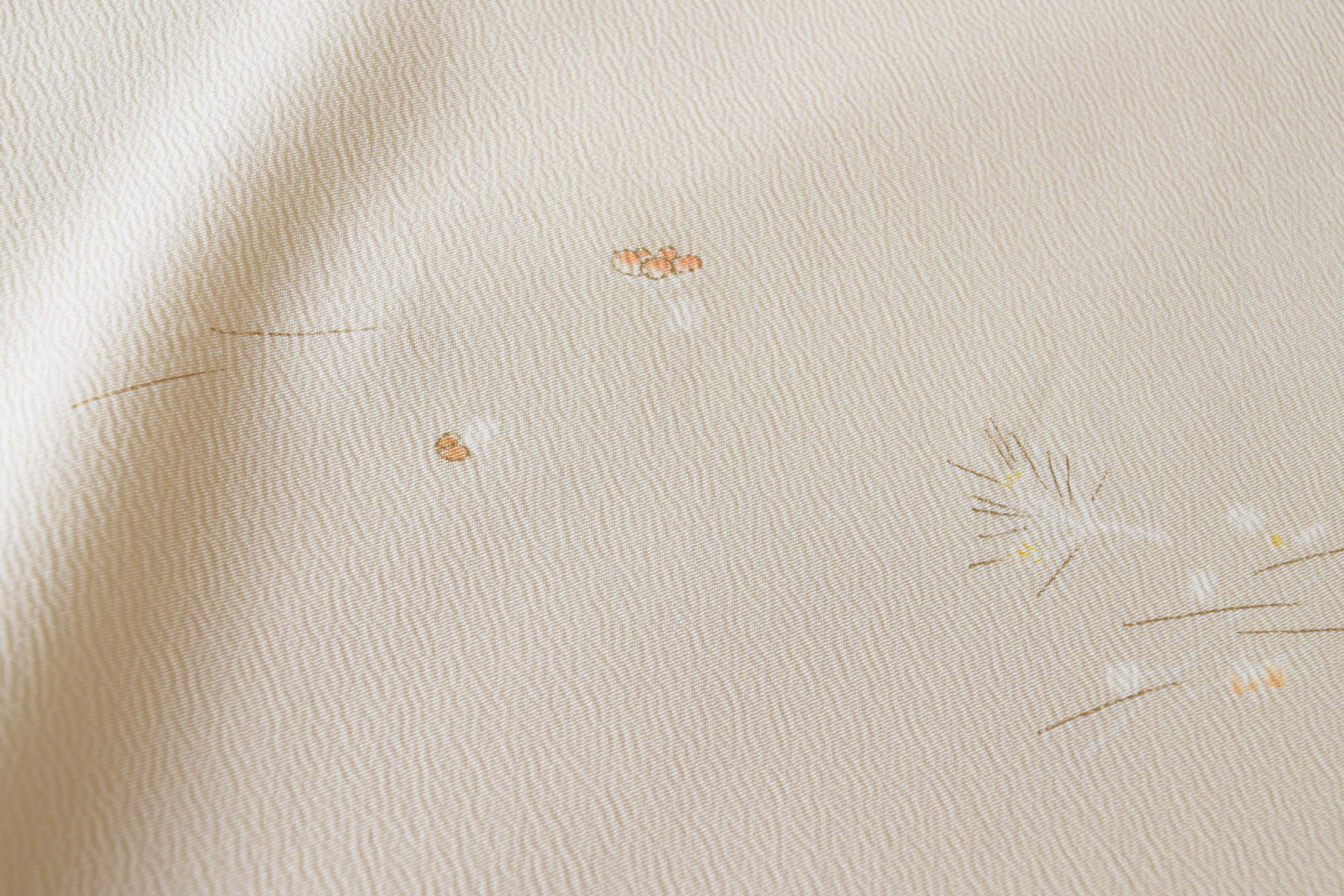 単衣 附下小紋 松竹梅 友禅 真糊 今小路 あま宮