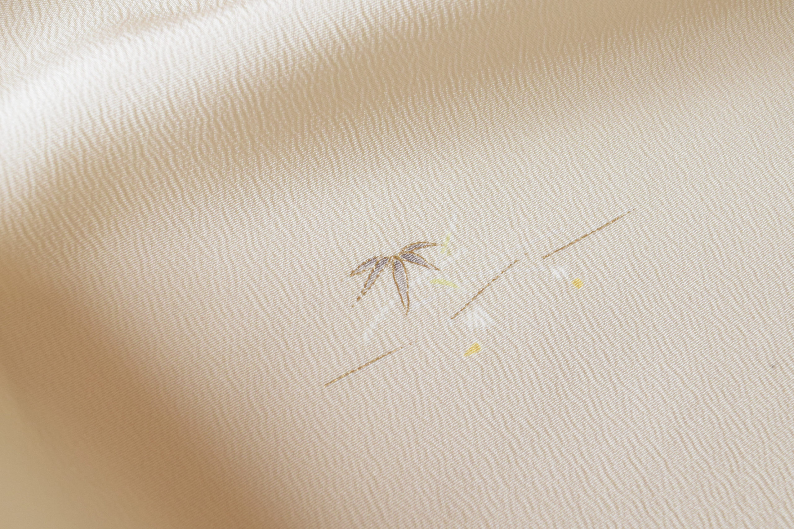 単衣 附下小紋 松竹梅 友禅 真糊 今小路 あま宮